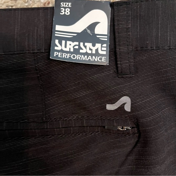 Surf Style Shorts Black Tone Size 38 NWT - Picture 6 of 9
